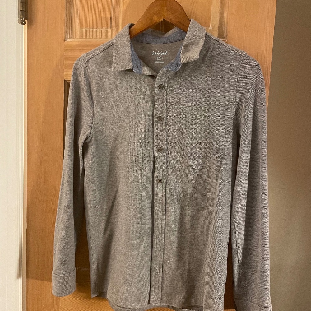 Boy's size 12-14 Cat & Jack Button Up